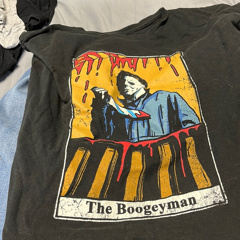 Micheal Myer’s boogeyman shirt from Spencer’s